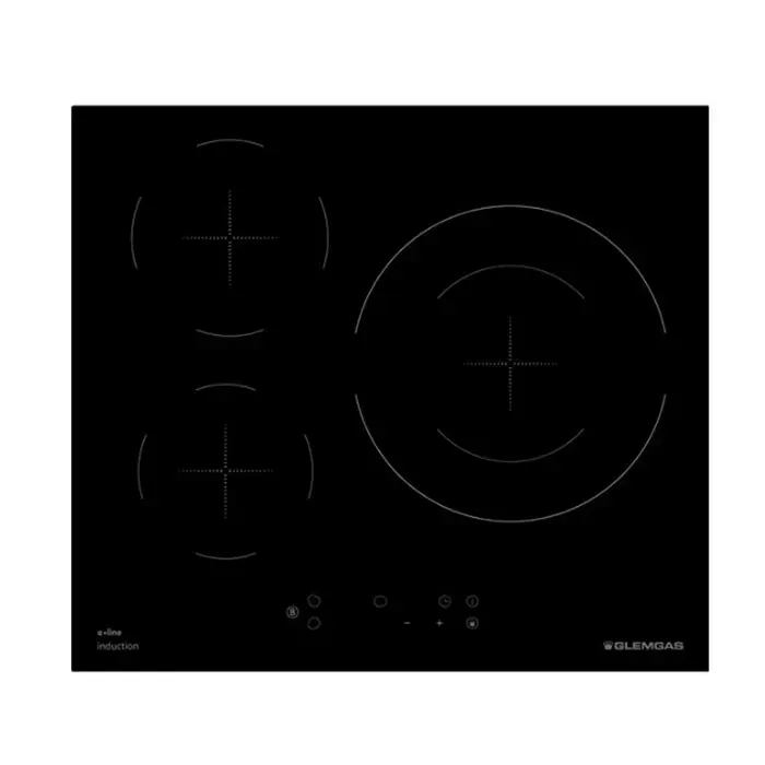 Glem Gas Plaque de cuisson induction 60cm 3 feux 7400w - GTI630ESL