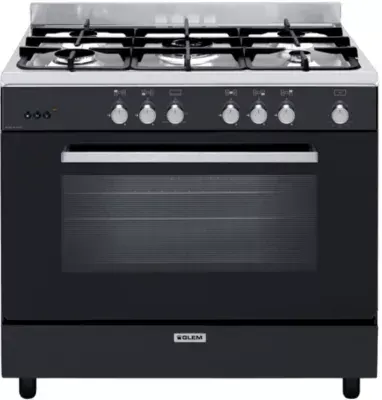 Glem - Piano De Cuisson Gaz Ge960cmbk2 — coloris Noir