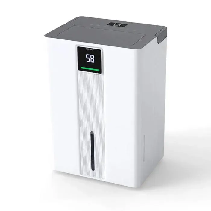 GOPLUS Déshumidificateur 35L/Jour avec 3 Modes de FonctionLumière LEDVerrouillage EnfantMinuterieArrêt AutomatiqueFaible Bruit