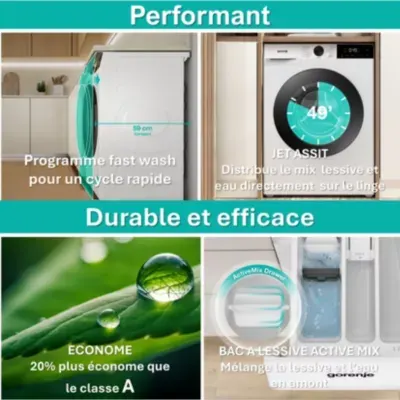 Gorenje - Lave Linge Séchant Hublot Wdg2p1174a2d2 - 11/7 Kg - 1400 Tr/Min - Classe D - Moteur Inverter — vue 10
