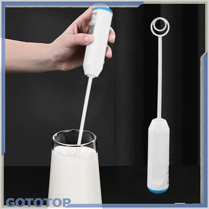 GOTOTOP Batteur à oeufs automatique Batteur à œufs électrique automatique Mini mélangeur de lait table attendrisseur