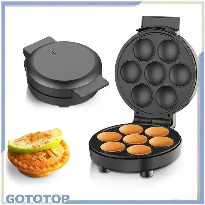 GOTOTOP mini machine à cupcakes Machine à Cupcakes Domestique Machine à Cupcakes Électrique 1000W electromenager gaufrier Prise UE