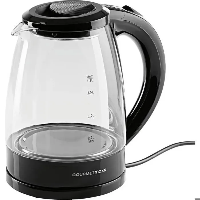 GourmetMaxx Bouilloire noir Contenance: 1.8 l