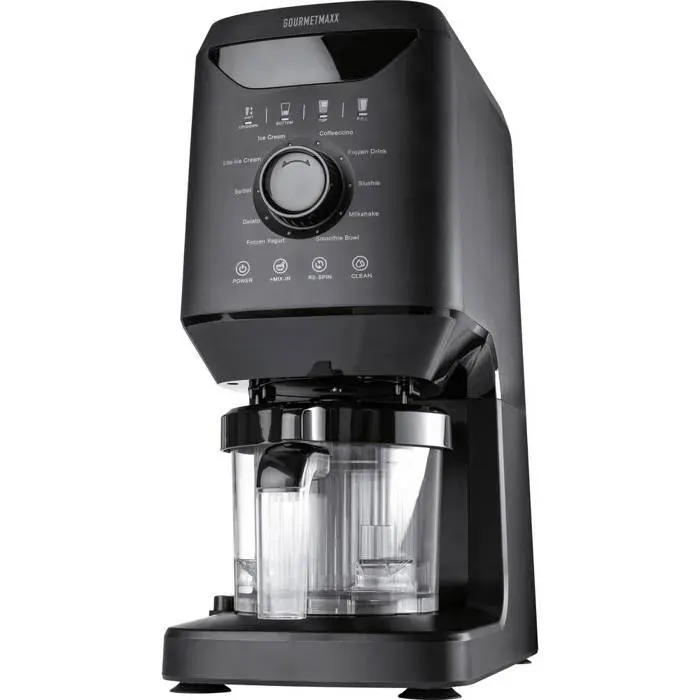 GourmetMaxx GOURMETmaxx Eismaschine 800W schwarz 2x 500ml Sorbetière 500 ml