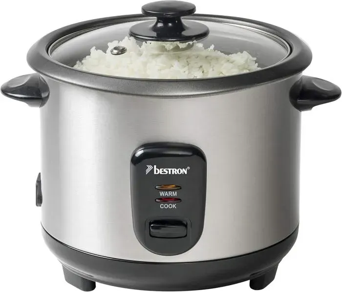 Grand Cuiseur À Riz Avec Panier Vapeur Et Fonction Maintien Au Chaud1 L400 WAcier InoxydableArgenté