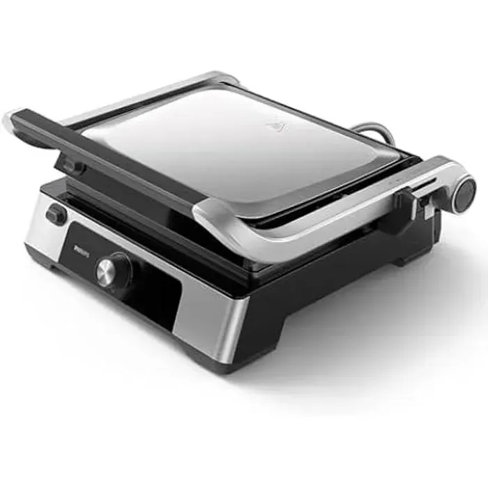 Gril Contact - Philips - 2200W - Température réglable - Plaques amovibles - Grande surface de cuisson