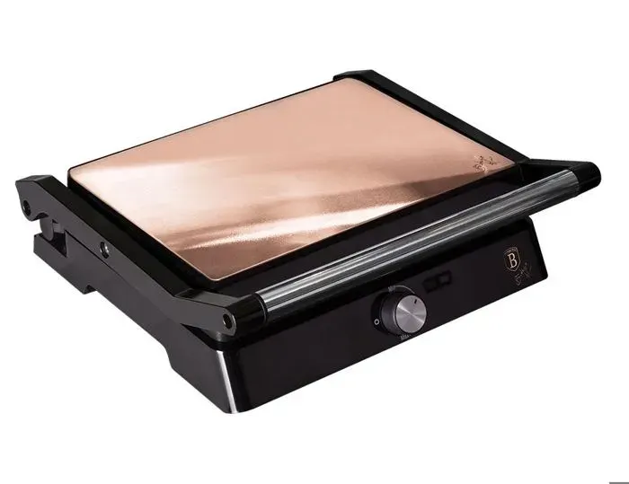 Gril de contact - BERLINGERHAUS - BH-9135 - 2000 W - Surface antiadhésive - Bac de récupération des graisses