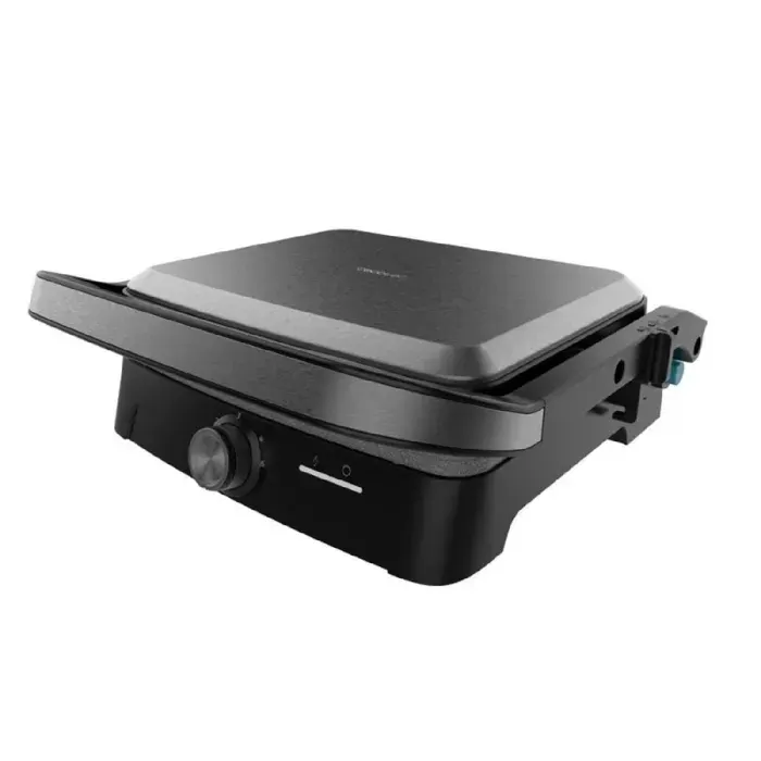 Gril électrique - CECOTEC - RocknGrill 2000 Full Open - 2000W - Ouverture 180° - Revêtement RockStone