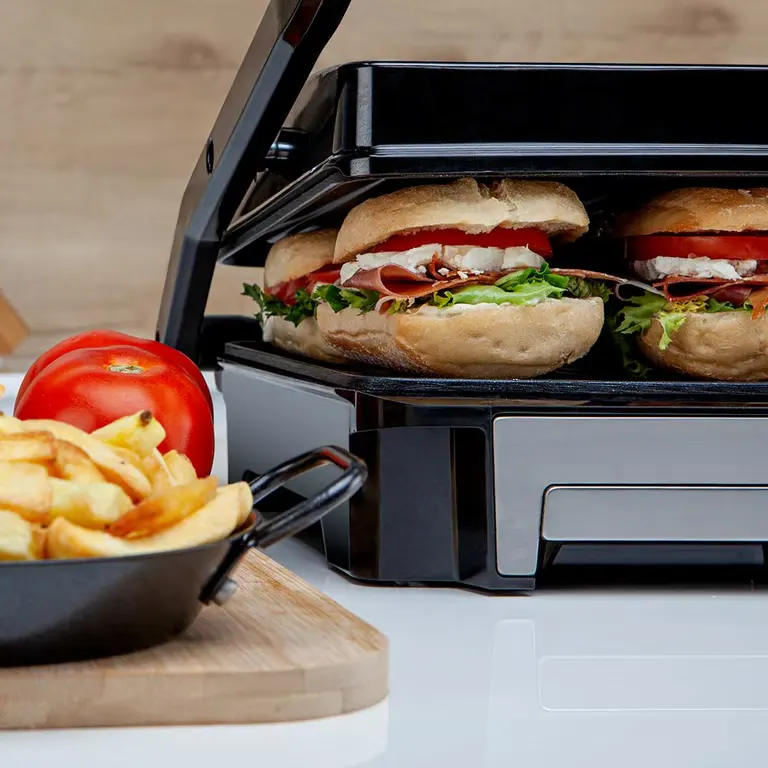 Gril multifonction Orbegozo 4560 - Cuisinière sans huile d'une puissance de 2200 W - Surface antiad - Neuf — vue 2