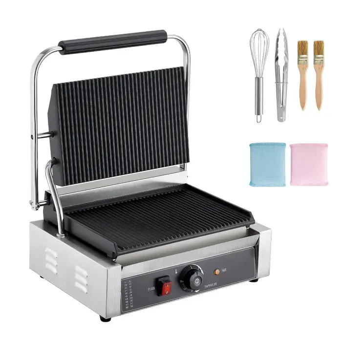 Gril panini électrique - DUOKU - YS-812B-EU - 2200 W - 34x23 cm - 50-300°C