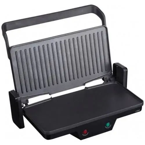 Grill 3 en 1 - JATA - GR266 - Antiadhésif - Noir - Rectangulaire
