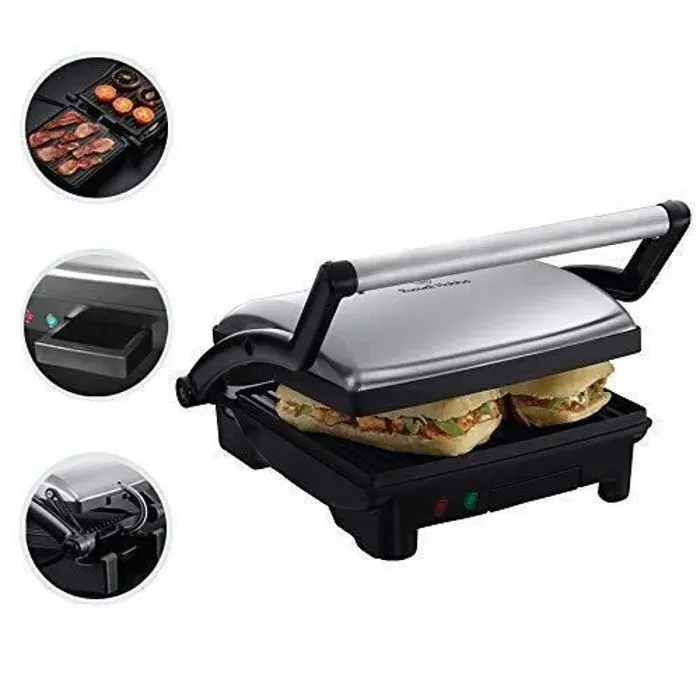 Grill 3en1 - Russell Hobbs - 17888-56 - Cuisson Panini - Barbecue de Table - Grande Capacité