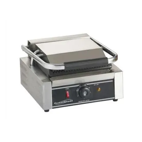 Grill à panini professionnel - COMBISTEEL - Modèle Rainuré - 320x410x190 mm - 18 kW - 214x214 dm2
