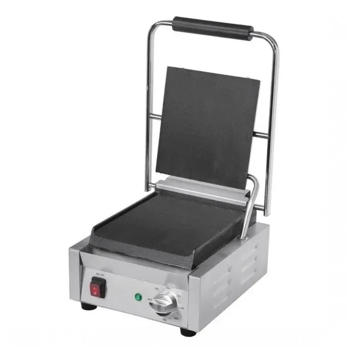 Grill contact panini électrique PRO 1 zone plaque en fonte lisse 1500 W 220 V - MONO