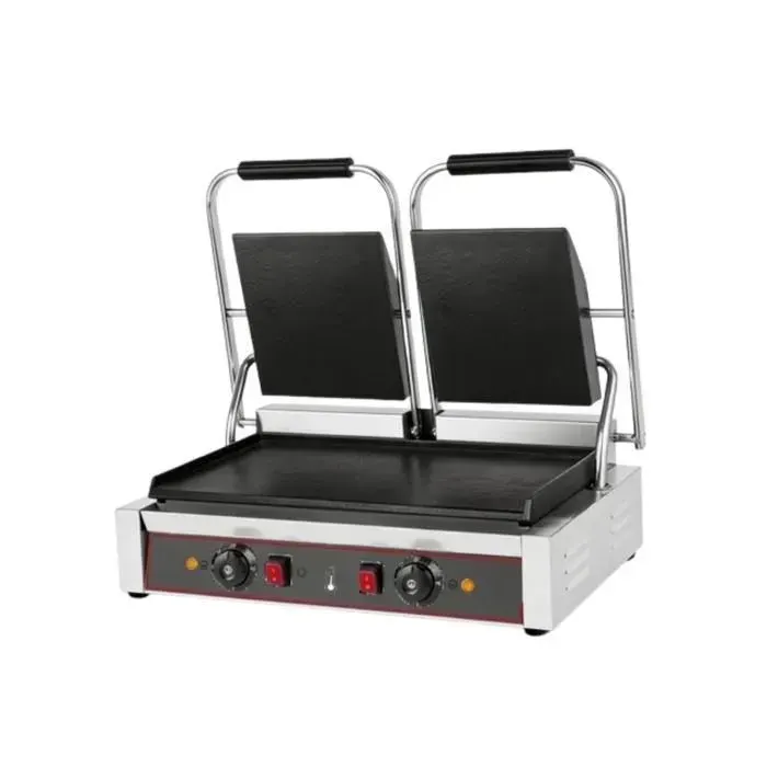 Grill contact professionnel - PESAGE MB - Double plaques lisses - 3.6 kW - 0-300°C - 230V
