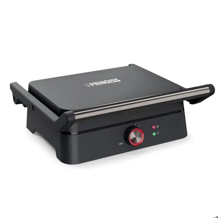 Grill de contact multifonction - PRINCESS - 117502 - 275x18 cm - 1800 W - Sans PFAS — coloris Noir