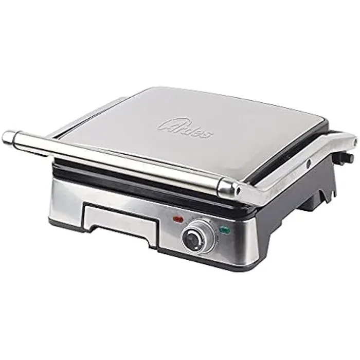 Grill électrique professionnel ARDES - 1800W - Plaque électrique pour sandwichs - 5 niveaux de température