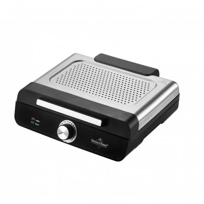 Grill électrique - SWISS HAUS - SH-TG22 - 2200W - 36x26 cm - Acier inoxydable