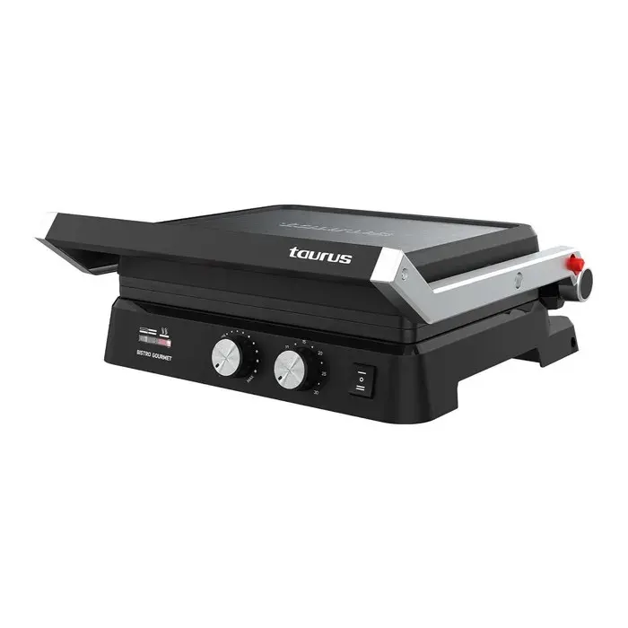 Grill électrique - Taurus - Bistrot Gourmand - 2600 W - Plaques antiadhésives - Réglage en hauteur