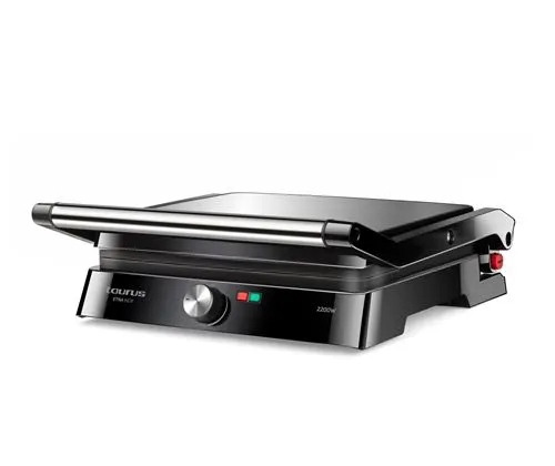 Grill électrique Taurus Etna Inox 2 en 1 2200 W Noir