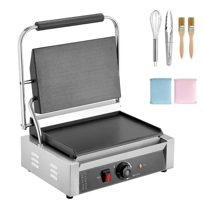 Grill panini électrique - DUOKU - YS-812-EU - 2200 W - Surface 342x235 cm - Acier inoxydable