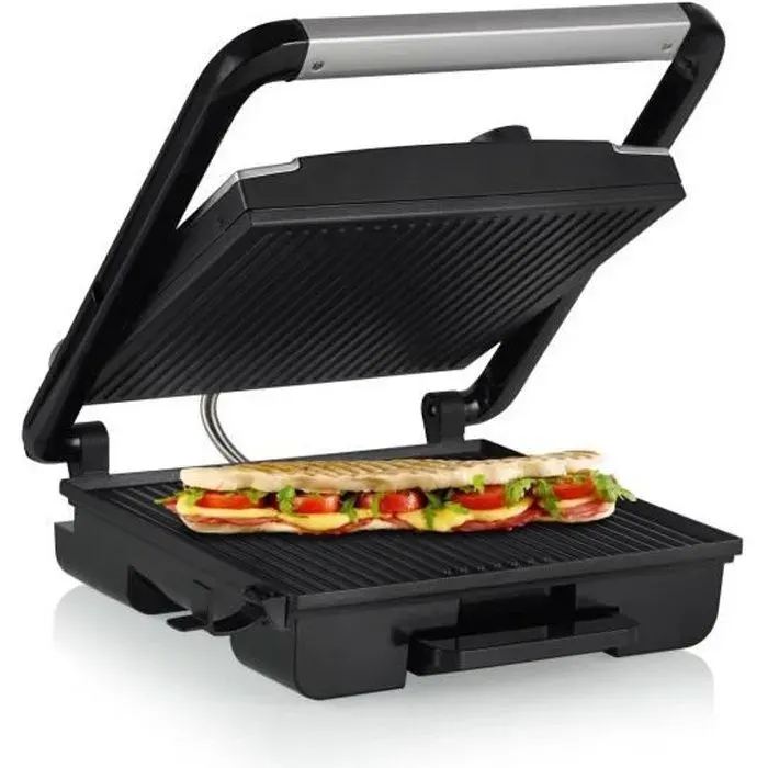 Grill panini Pro - PRINCESS - Grande surface de cuisson - 2000 Watt - Plaques anti-adhésives