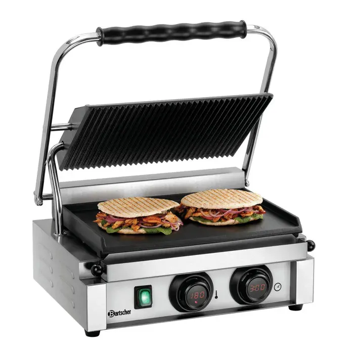 Grill professionnel à panini Électronique - 340 x 220 mm - Bartscher
