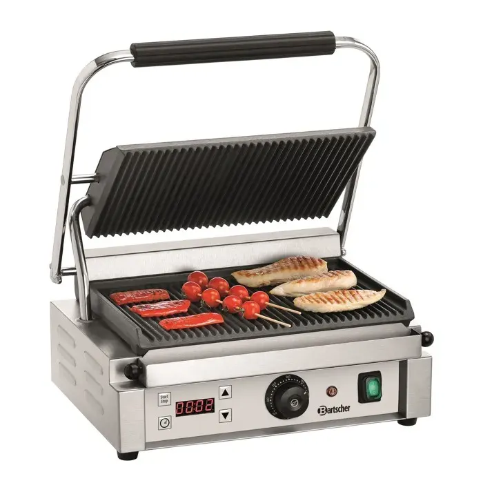 Grill professionnel à panini Thermostatique - 340 x 220 mm - Bartscher
