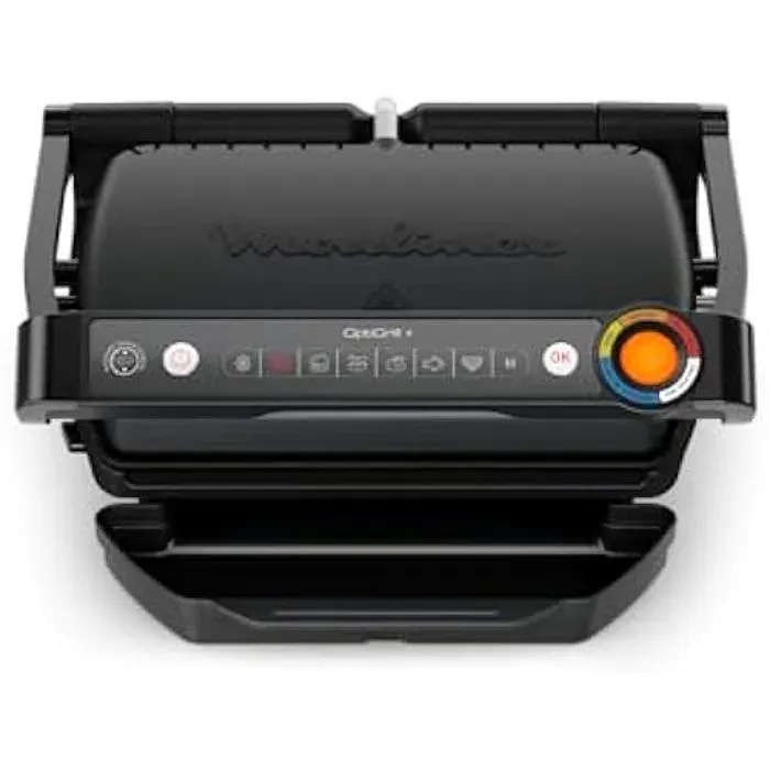 Grille électrique - MOULINEX - OptiGrill+ - 6 programmes automatiques - 1800 Watt - Plaques antiadhésives