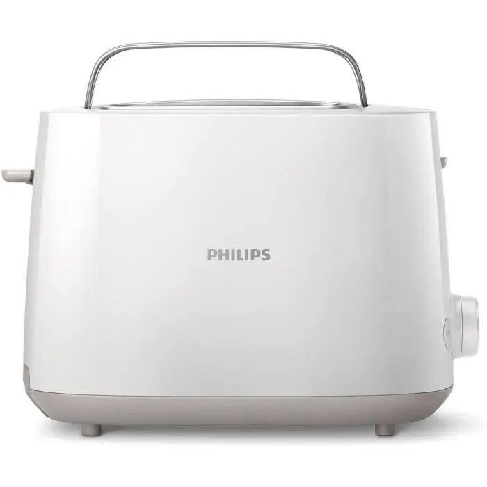 Grille-pain - 2 Fentes 8 Réglages Réchauffe-Viennoiseries Décongélation Surélévation Arrêt Automatique Blanc Philips