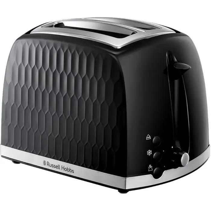Grille pain 2 fentes - RUSSELL HOBBS - Honeycomb - 850 W - Noir