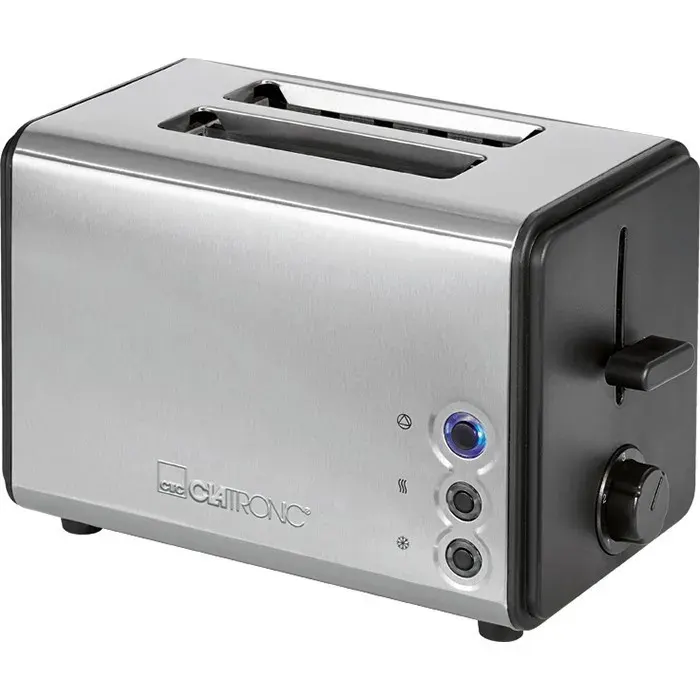 Grille-pain 2 tranches - Clatronic - TA 3620 - Inox - 750-850 W - Réglage continu du dorage