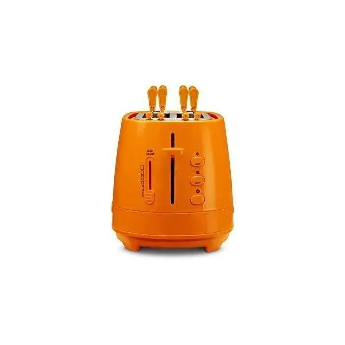 Grille-pain 2 tranches DELONGHI CTLAP2203 - Fonction dégivrage - 550W - Orange