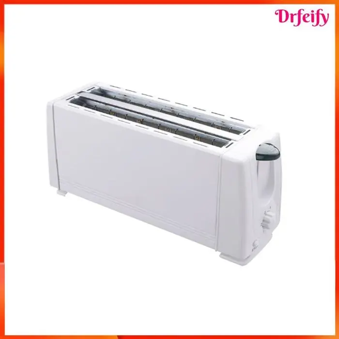 Grille-pain - AKOZON - Modèle 4 fentes - 1200W - Bac ramasse-miettes - Blanc — coloris Blanche