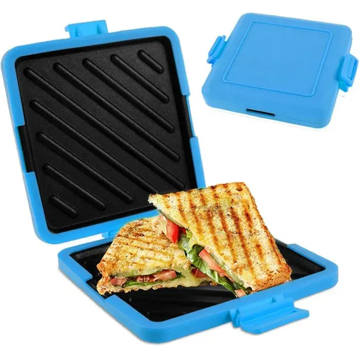 Grille-pain - Appareil à sandwichs - Grille-pain - Appareil à sandwichsAppareil à sandwichs en silicone compatible micro-ondes