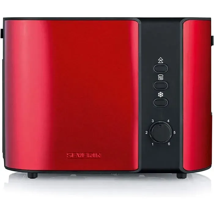 Grille-pain automatique - SUTEO - AT 2217 - 800W - Rouge - 2 fentes