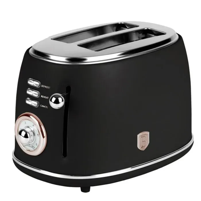 Grille-pain - BERLINGERHAUS - BH-9517 - Acier inoxydable - 7 niveaux de brunissement - 850 W