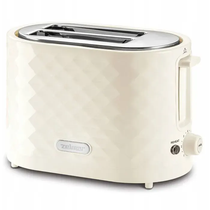 Grille-pain - BESTRON - ZTS 7632 F - 2 tranches - 750 W - Beige