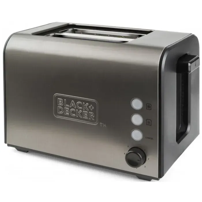 Grille-pain - BLACK+DECKER - BXTO900E - 2 fentes - 7 niveaux - 3 fonctions