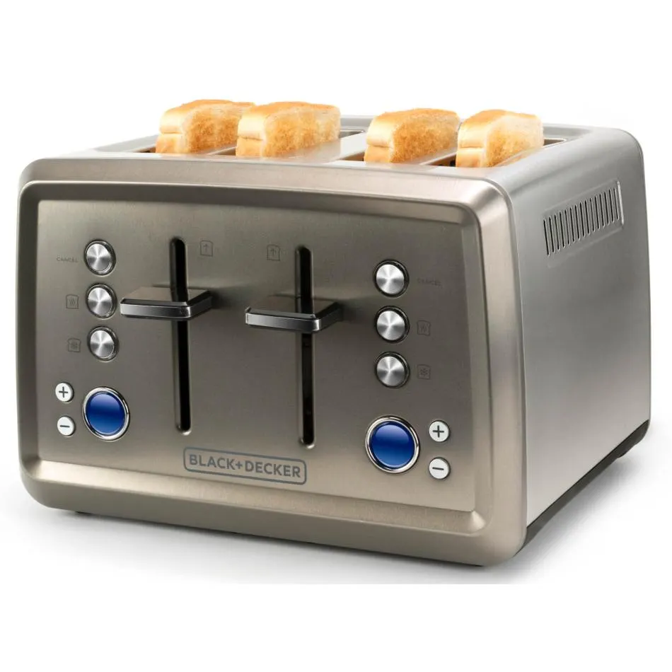 Grille-pain BLACK ET DECKER BXTO1960E — coloris Inox
