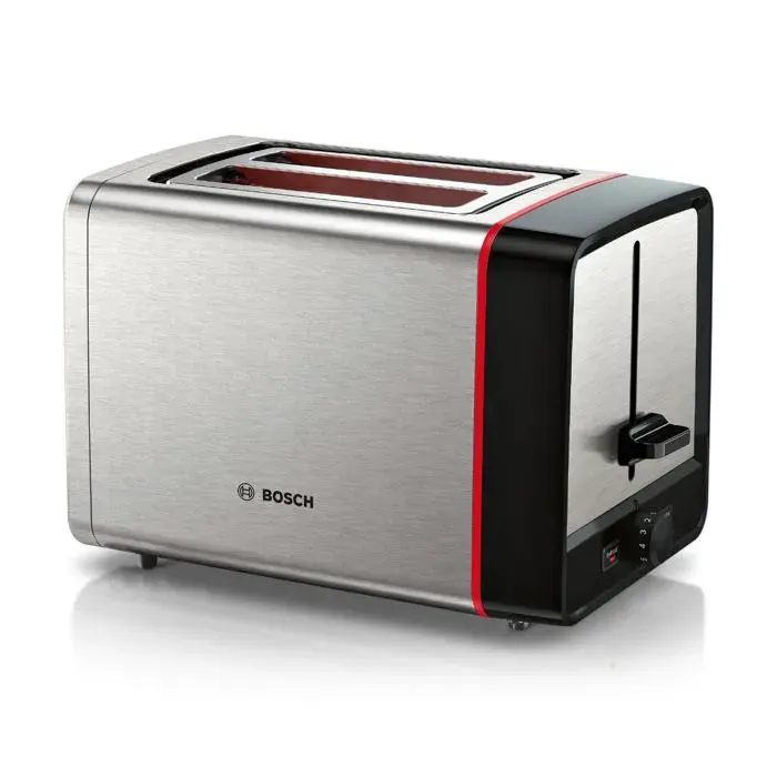 Grille-pain - Bosch - MyMoment TAT6M420 - Compact - Fonction décongélation - Acier inoxydable — coloris Gris