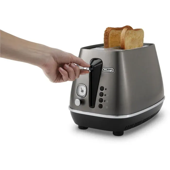 Grille-pain - DELONGHI - CTIN2103.TB - 2 tranches - 900 W - Fonction de dégivrage