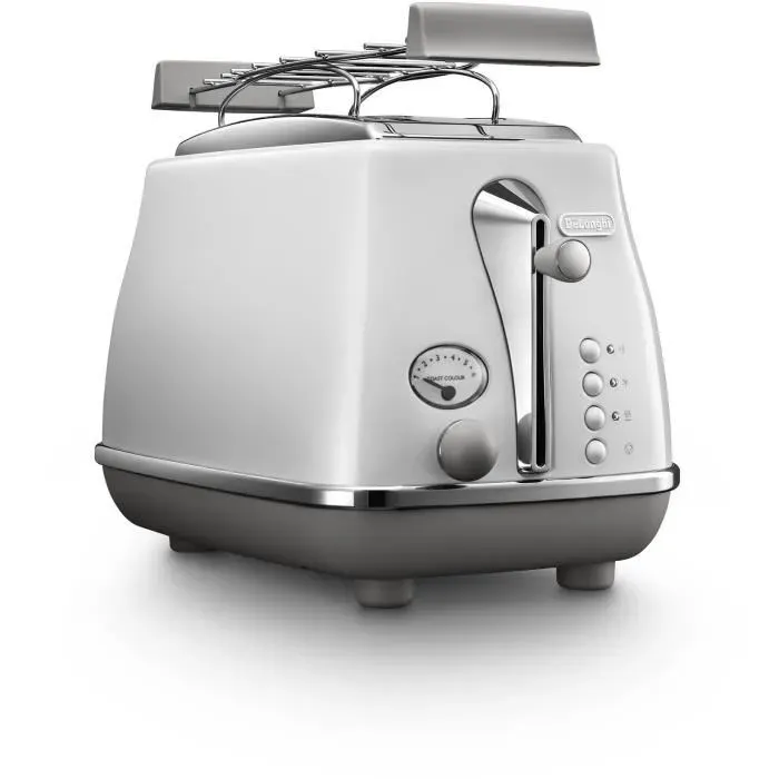 Grille-pain - DELONGHI - CTOC2103.W - 900 W - 2 fentes - Blanc