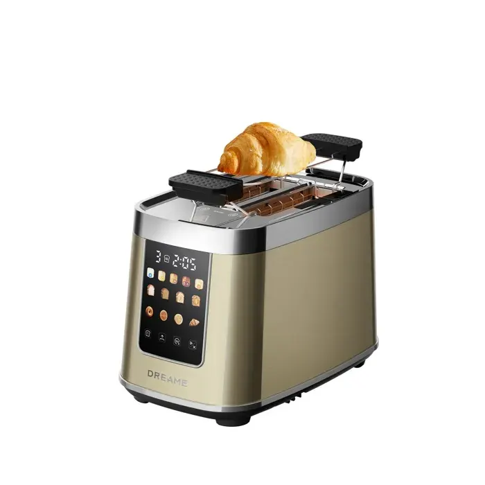 Grille-pain - Dreame intelligent ToastControl - 1200W Grand ecran tactile IMD 8 programmes pour le pain 6 niveaux de brunissage