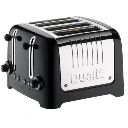 Grille-pain DUALIT 46225 - 4 tranches - Noir ultra brillant — coloris Noire
