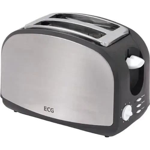 Grille-pain - ECG - ST 968 - 2 tranches - 900 W - Noir Acier inoxydable
