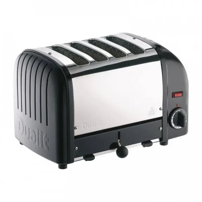 Grille-pain électrique PRO 4 fentes pour 130 tranches par heure en inox et aluminium noir 2200 W 220 V - MONO