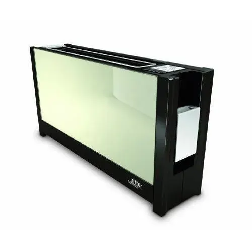 Grille-pain électrique Ritter Volcano 5 - Façade en verre - Blanc