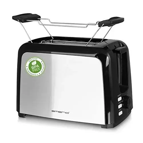 Grille-pain - Emerio - 2 fentes extra larges - 750W - 7 niveaux de dorage - Noir