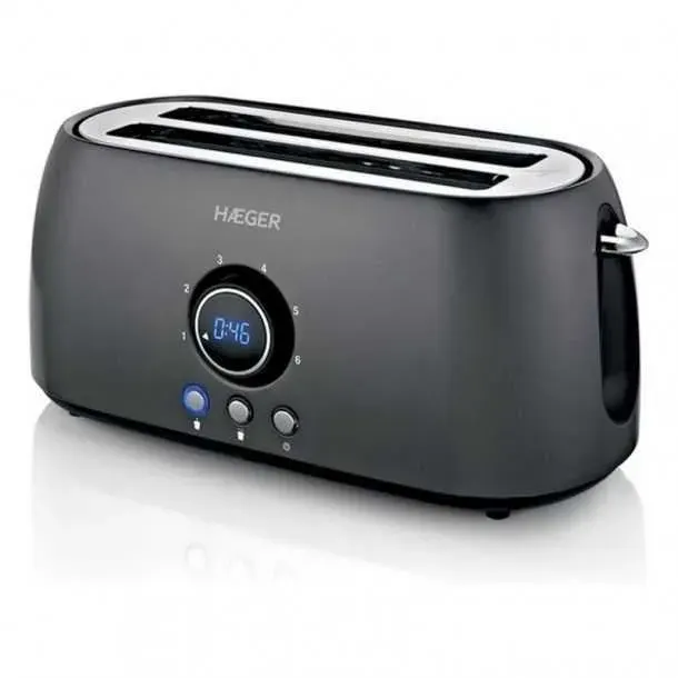 Grille-pain - Haeger - Future Plus - 1400 W - 2 tranches - Noir — coloris Noire